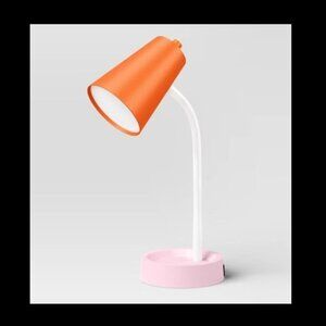 Room Essentials™ Task Table Lamp, Orange/Pink/White Color Block